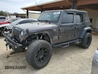 2018 Jeep Wrangler JK Unlimited Sport S with VIN 1C4BJWDG6JL865670, listed as a Copart auction lot 47680015 with 84,651 mi miles and Salvage Title. Bid and sale history available at carsss.com. Image 1.