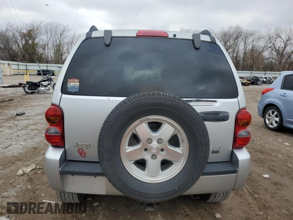 2004 Jeep Liberty Limited with VIN 1J4GK58K44W209296, listed as a Copart auction lot 86825864 with 119,766 mi miles and Salvage Title. Bid and sale history available at DreamBid. Image 6.