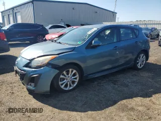 2010 Mazda 3 S Sport with VIN JM1BL1H65A1188332, listed as a Copart auction lot 61693125 with 102,195 mi miles and Salvage title. Bid and sale history available at DreamBid. Image 1.