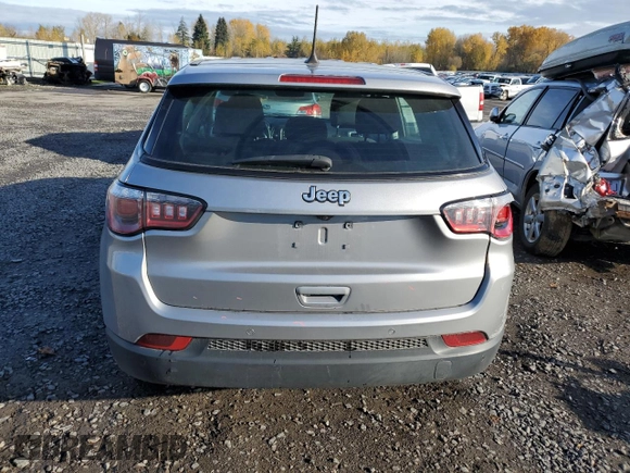 2017 Jeep Compass Sport with VIN 3C4NJCAB6HT647621, listed as a Copart auction lot 80497284 with 96,086 mi miles and Salvage Title. Bid and sale history available at carsss.com. Image 6.