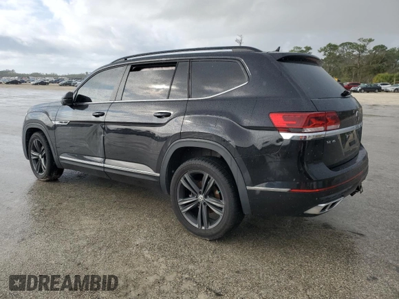 2021 Volkswagen Atlas SE with VIN 1V2PR2CA2MC516125, listed as a Copart auction lot 85739014 with 58,976 mi miles and Non repairable. Bid and sale history available at DreamBid. Image 2.