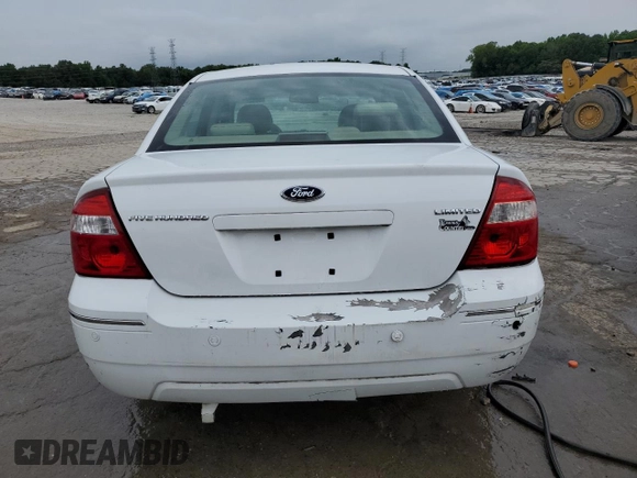 2006 Ford Five Hundred Limited with VIN 1FAFP25166G180934, listed as a Copart auction lot 56132444 with 130,192 mi miles and Salvage Title. Bid and sale history available at carsss.com. Image 6.