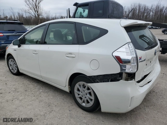 2013 Toyota Prius v Two with VIN JTDZN3EU1D3259428, listed as a Copart auction lot 50570945 with 93,805 mi miles and Salvage Title. Bid and sale history available at carsss.com. Image 2.