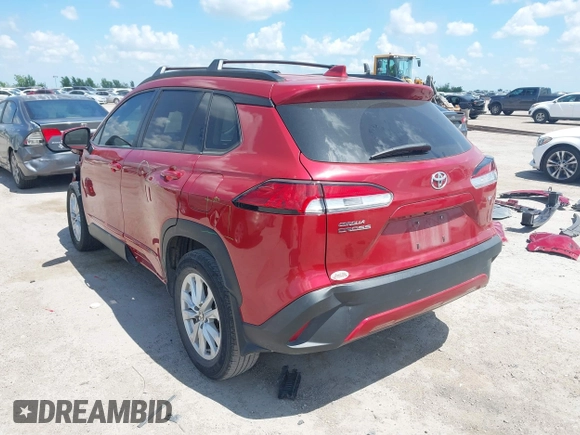 2022 Toyota Corolla Cross LE with VIN 7MUCAAAG1NV004645, listed as a IAAI auction lot 42098602 with 122,135 mi miles and . Bid and sale history available at DreamBid. Image 3.