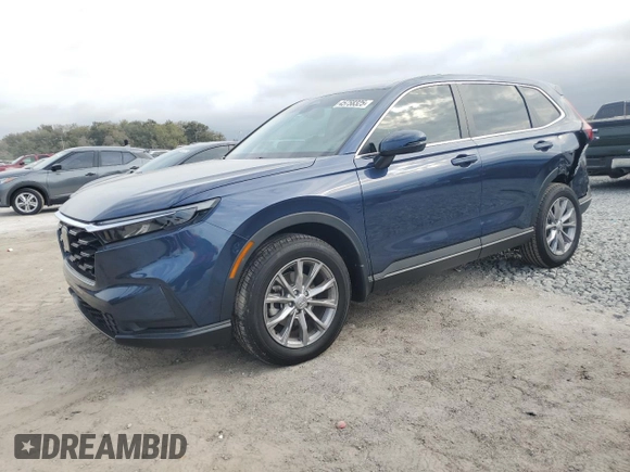 2025 Honda CR-V EX with VIN 7FARS4H46SE005308, listed as a Copart auction lot 45758325 with 5,158 mi miles and Salvage Title. Bid and sale history available at DreamBid. Image 1.