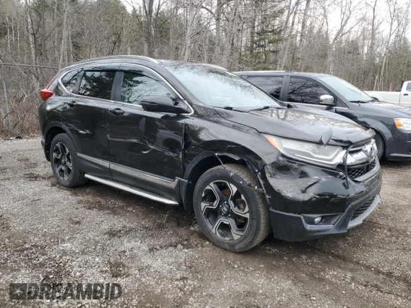 2017 Honda CR-V Touring with VIN 2HKRW2H9XHH113831, listed as a Copart auction lot 53442615 with 150,460 mi miles and Salvage Title. Bid and sale history available at DreamBid. Image 4.