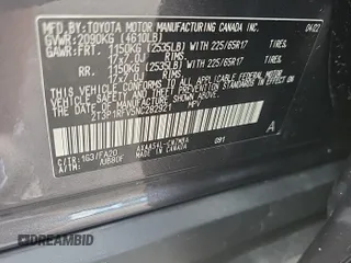 2022 Toyota RAV4 XLE z VIN 2T3P1RFV5NC282921, wystawiony jako IAAI lot #42900624 z przebiegiem 43 470 mil mil oraz . Historia ofert i sprzedaży dostępna na DreamBid. Obrazek 1.