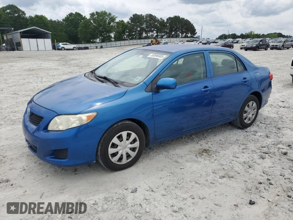 2009 Toyota Corolla with VIN JTDBL40E29J040719, listed as a Copart auction lot 55596955 with 178,358 mi miles and Clean Title. Bid and sale history available at carsss.com. Image 1.