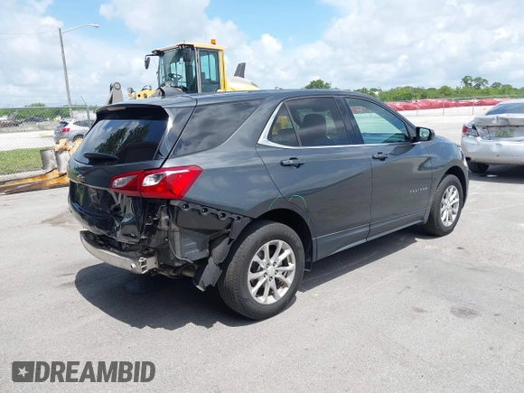 2019 Chevrolet Equinox LT with VIN 2GNAXKEV3K6197523, listed as a IAAI auction lot 42392477 with 63,218 mi miles and . Bid and sale history available at DreamBid. Image 4.