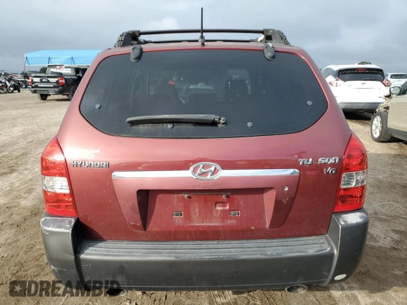 2005 Hyundai Tucson GLS with VIN KM8JN12D05U129525, listed as a Copart auction lot 79690934 with 169,061 mi miles and Salvage Title. Bid and sale history available at carsss.com. Image 6.