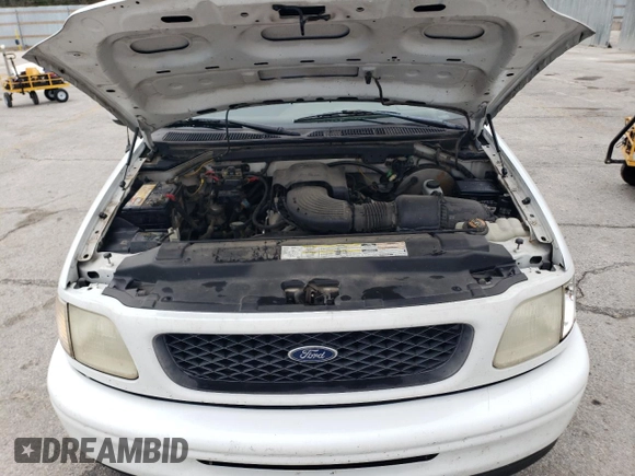 1998 Ford F-150 with VIN 1FTZF0768WKB35711, listed as a Copart auction lot 50441605 with 165,604 mi miles and Salvage title. Bid and sale history available at DreamBid. Image 11.
