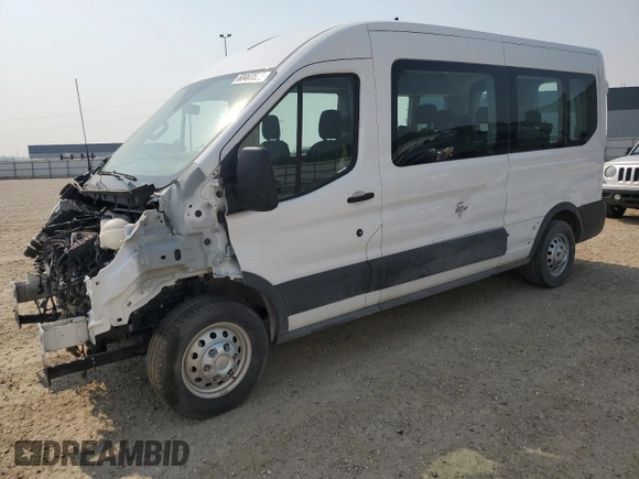 2023 Ford Transit Passenger XL z VIN 1FBAX9CG7PKA55917, wystawiony jako Copart lot #60463505 z przebiegiem 22 485 mil mil oraz Szkoda całkowita • Salvage title. Historia ofert i sprzedaży dostępna na DreamBid. Obrazek 1.