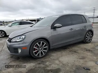 2012 Volkswagen GTI Autobahn with VIN WVWHD7AJ3CW345547, listed as a Copart auction lot 48609625 with 96,550 mi miles and Salvage title. Bid and sale history available at DreamBid. Image 1.
