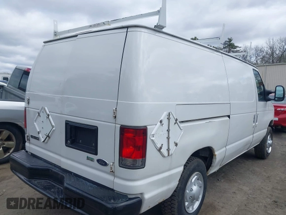 2010 Ford Econoline Cargo Commercial with VIN 1FTNE1EW0ADA90738, listed as a IAAI auction lot 42038940 with 183,195 mi miles and . Bid and sale history available at DreamBid. Image 4.