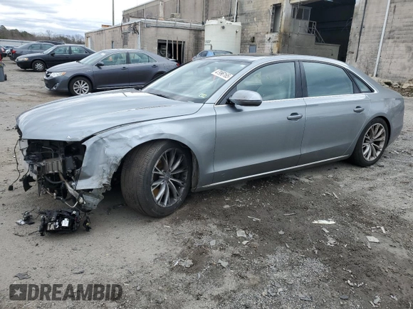 2011 Audi A8 with VIN WAURVAFD9BN006004, listed as a Copart auction lot 47996165 with 132,799 mi miles and Salvage title. Bid and sale history available at DreamBid. Image 1.