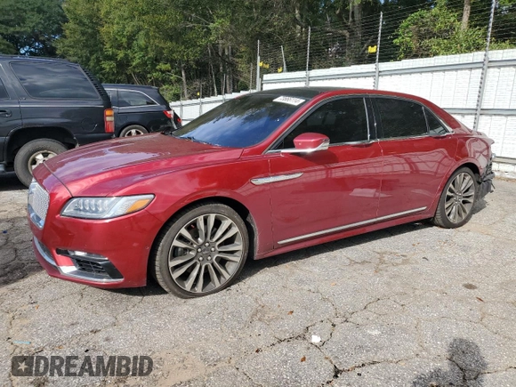 2017 Lincoln Continental Reserve with VIN 1LN6L9RP3H5637464, listed as a Copart auction lot 73666114 with 74,404 mi miles and Salvage Title. Bid and sale history available at carsss.com. Image 1.