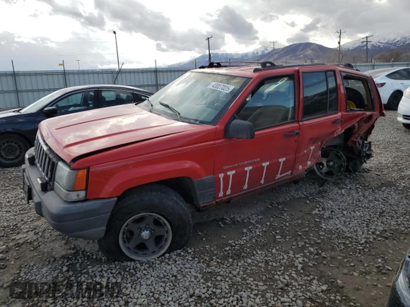 1996 Jeep Grand Cherokee Laredo with VIN 1J4GZ58Y0TC162591, listed as a Copart auction lot 43027025 with 383,318 mi miles and Salvage Title. Bid and sale history available at carsss.com. Image 1.