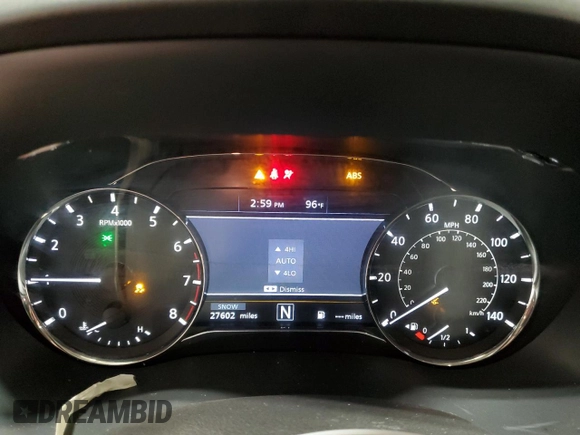 2024 Infiniti QX80 LUXE with VIN JN8AZ2AE3R9327778, listed as a Copart auction lot 81587594 with 27,602 mi miles and Non Repairable. Bid and sale history available at carsss.com. Image 9.