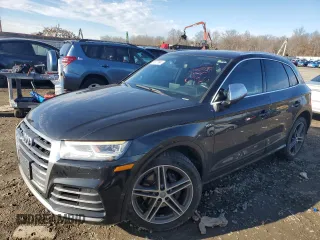 2018 Audi SQ5 with VIN WA1A4BFY0J2202371, listed as a Copart auction lot 86807664 with 54,944 mi miles and Salvage Title. Bid and sale history available at DreamBid. Image 1.