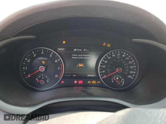 2019 Kia Stinger GT1 with VIN KNAE45LC1K6046642, listed as a Copart auction lot 64435054 with 89,049 mi miles and Salvage Title. Bid and sale history available at DreamBid. Image 9.