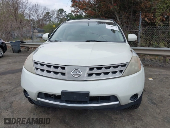2007 Nissan Murano SL with VIN JN8AZ08W57W643605, listed as a IAAI auction lot 41848324 with 249,590 mi miles and . Bid and sale history available at DreamBid. Image 12.