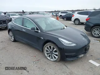 2018 Tesla Model 3 Long Range Battery with VIN 5YJ3E1EB9JF188437, listed as a IAAI auction lot 41371254 with 55,934 mi miles and . Bid and sale history available at DreamBid. Image 1.