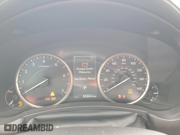 2020 Lexus NX 300 with VIN JTJDARBZ3L5007219, listed as a Copart auction lot 58229865 with 85,866 mi miles and Salvage title. Bid and sale history available at DreamBid. Image 9.