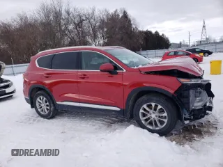 2019 Hyundai Santa Fe SE with VIN 5NMS23AD7KH107636, listed as a Copart auction lot 37345253 with 17,156 mi miles. Bid and sale history available at carsss.com. Image 4.
