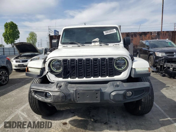 2019 Jeep Wrangler Unlimited Sahara with VIN 1C4HJXEN0KW521751, listed as a Copart auction lot 50650025 with 75,640 mi miles and Salvage Title. Bid and sale history available at DreamBid. Image 5.