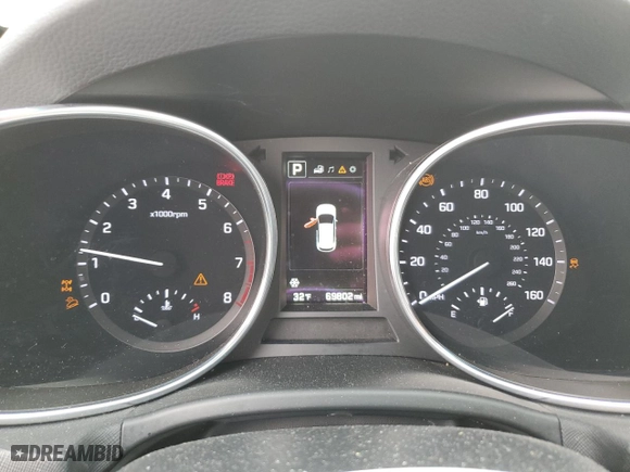 2018 Hyundai Santa Fe Sport Limited with VIN 5XYZUDLA0JG519441, listed as a Copart auction lot 82035893 with 69,802 mi miles. Bid and sale history available at carsss.com. Image 9.