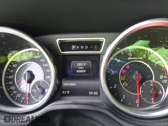 2017 Mercedes-Benz G-Class AMG G 63 with VIN WDCYC7DF1HX266156, listed as a IAAI auction lot 41943971 with 66,869 mi miles. Bid and sale history available at carsss.com. Image 7.