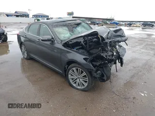 2018 Genesis G80 3.8L with VIN KMHGN4JE7JU238371, listed as a IAAI auction lot 41705521 with 1 mi miles. Bid and sale history available at carsss.com. Image 1.