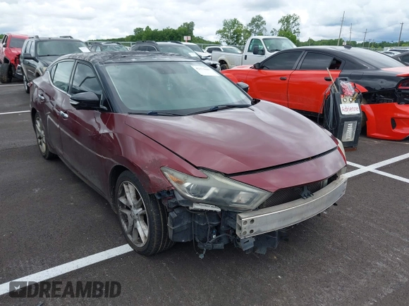 2016 Nissan Maxima S with VIN 1N4AA6AP3GC401332, listed as a IAAI auction lot 42371607 with 177,464 mi miles and . Bid and sale history available at DreamBid. Image 1.