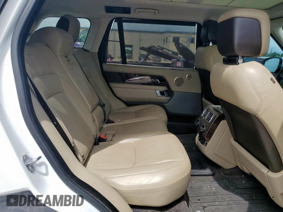 2018 Land Rover Range Rover z VIN SALGS5RE4JA381585, wystawiony jako Copart lot #60963545 z przebiegiem 76 529 mil mil oraz Czysty tytuł • Clean title. Historia ofert i sprzedaży dostępna na DreamBid. Obrazek 10.