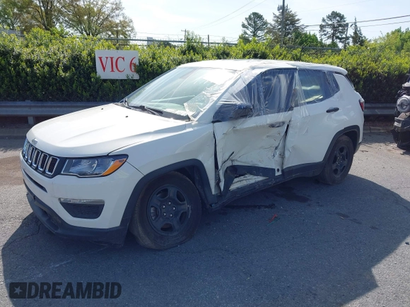 2018 Jeep Compass Sport with VIN 3C4NJCAB1JT151759, listed as a IAAI auction lot 41896340 with 121,804 mi miles. Bid and sale history available at carsss.com. Image 17.