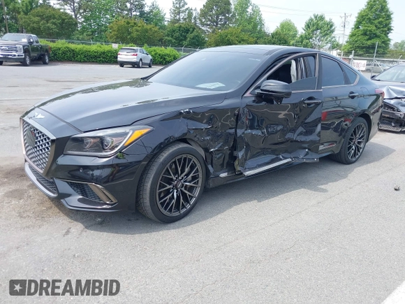 2018 Genesis G80 Sport with VIN KMHGN4JB5JU241632, listed as a IAAI auction lot 42093142 with 102,090 mi miles and . Bid and sale history available at DreamBid. Image 2.