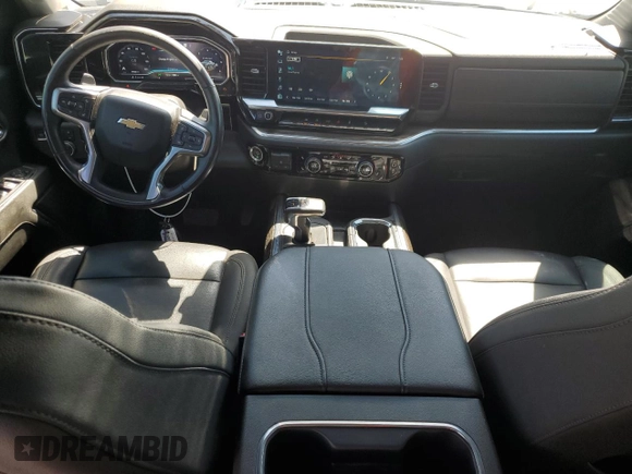 2023 Chevrolet Silverado 1500 LT with VIN 1GCUDDE87PZ144386, listed as a Copart auction lot 67100634 with 87,636 mi miles and Salvage Title. Bid and sale history available at carsss.com. Image 8.