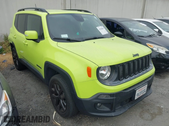 2018 Jeep Renegade Latitude with VIN ZACCJBBB1JPH86908, listed as a IAAI auction lot 42290840 with 82,517 mi miles and . Bid and sale history available at DreamBid. Image 1.