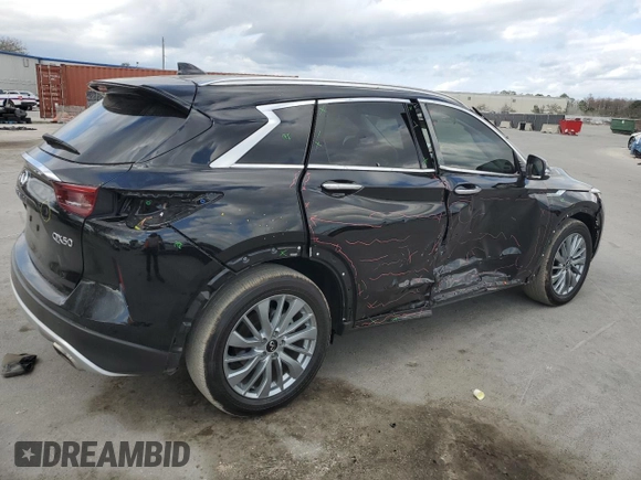 2024 Infiniti QX50 Luxe с VIN 3PCAJ5BA9RF109558, выставлен на аукционе Copart как лот 45926985 с пробегом 15 191 миль миль и На запчасти • Non repairable. История ставок и продаж доступна на DreamBid. Изображение 3.