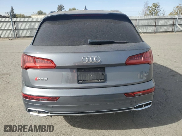 2018 Audi SQ5 Premium Plus with VIN WA1A4AFY0J2103351, listed as a Copart auction lot 78550614 with 58,657 mi miles and Salvage Title. Bid and sale history available at DreamBid. Image 6.