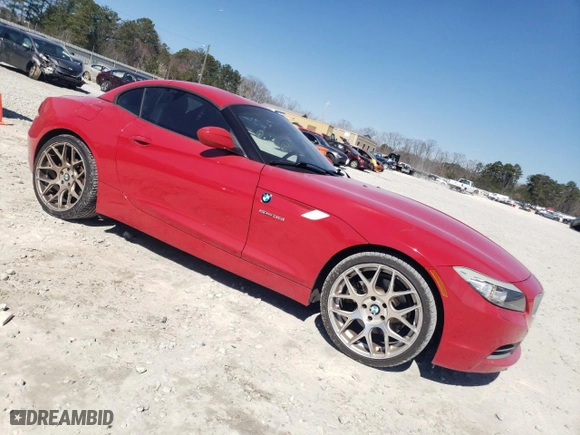 2011 BMW Z4 sDrive35i with VIN WBALM7C50BE384334, listed as a Copart auction lot 46781335 with NaN miles and Salvage Title. Bid and sale history available at carsss.com. Image 4.