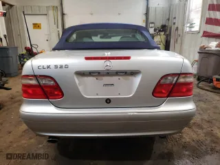 2001 Mercedes-Benz CLK-Class with VIN WDBLK65G01T079748, listed as a Copart auction lot 50126715 with 120,266 mi miles and Salvage Title. Bid and sale history available at carsss.com. Image 6.
