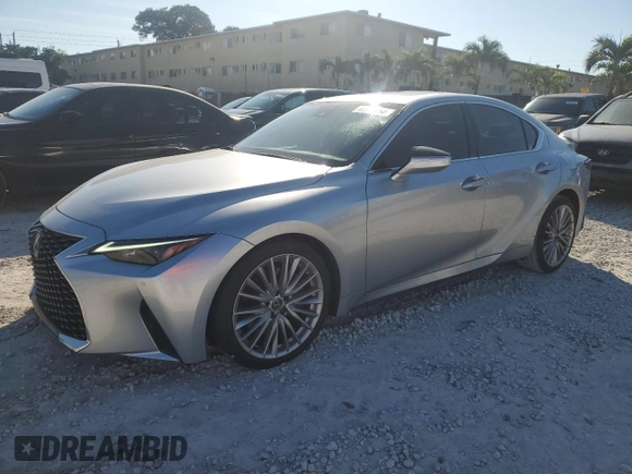 2023 Lexus IS 300 with VIN JTHDA1D28P5127204, listed as a Copart auction lot 42955265 with 8,791 mi miles and Non repairable. Bid and sale history available at DreamBid. Image 1.