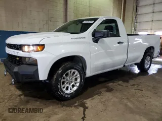 2020 Chevrolet Silverado 1500 Work Truck with VIN 3GCNWAEF6LG387614, listed as a Copart auction lot 45929705 with 1,824 mi miles and Clean Title. Bid and sale history available at carsss.com. Image 1.