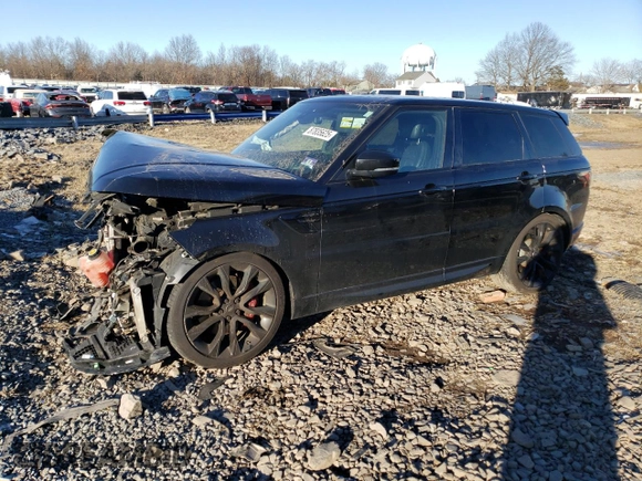 2019 Land Rover Range Rover Sport HST z VIN SALWS2SUXKA864883, wystawiony jako Copart lot #87835625 z przebiegiem Nie podano mil oraz Szkoda całkowita • Salvage title. Historia ofert i sprzedaży dostępna na DreamBid. Obrazek 1.