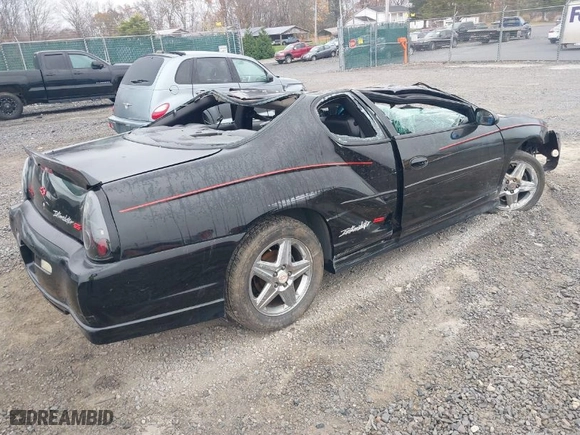 2004 Chevrolet Monte Carlo SS Supercharged with VIN 2G1WZ121849369527, listed as a IAAI auction lot 40759718 with 124,470 mi miles. Bid and sale history available at carsss.com. Image 4.