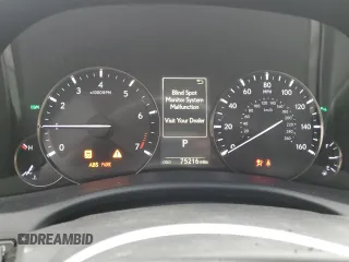 2016 Lexus GS 350 with VIN JTHBZ1BLXGA005592, listed as a Copart auction lot 44207595 with 75,216 mi miles and Salvage Title. Bid and sale history available at carsss.com. Image 9.