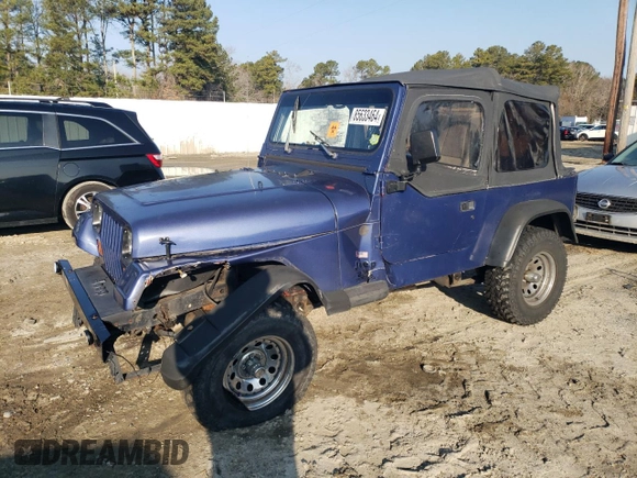 1994 Jeep Wrangler S with VIN 1J4FY19PXRP404320, listed as a Copart auction lot 85633464 with 130,824 mi miles and Salvage Title. Bid and sale history available at carsss.com. Image 1.