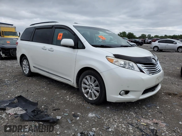 2011 Toyota Sienna XLE z VIN 5TDDK3DC7BS017072, wystawiony jako Copart lot #54687525 z przebiegiem 128 385 mil mil oraz Szkoda całkowita • Salvage title. Historia ofert i sprzedaży dostępna na DreamBid. Obrazek 4.