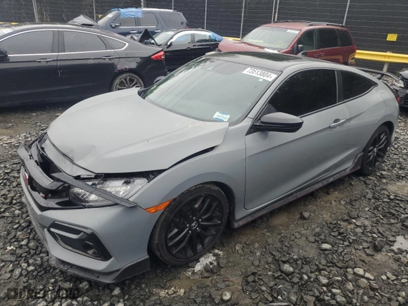 2020 Honda Civic Si Coupe with VIN 2HGFC3A52LH754127, listed as a Copart auction lot 73513804 with 38,609 mi miles and Salvage Title. Bid and sale history available at carsss.com. Image 1.